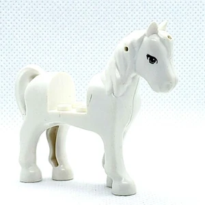 LEGO Minifigure White Horse Foal Friends Animal Blue Eyes 93083c01pb02 - Picture 1 of 1