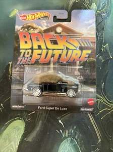 Hot Wheels 2023 Premium Retro Zurück in die Zukunft Ford Super Deluxe mit Gülle - Bild 1 von 3