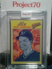 Rickey Henderson 2021 topps project70 artist proof 41/51 # 308 by morning breath