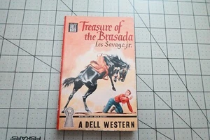 SCHATZ DER BRASADA VON LES SAVAGE, JR. SELTENE DELL PULP ERA WESTERN KARTEBACK - Bild 1 von 3