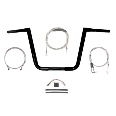 Kit de manillar Twin Peaks 1996-2003 Harley-Davidson Sportster 1 1/4" negro 13" Foto 1 de 2