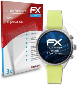 atFoliX 3x Ochraniacz ekranu do Fossil Q Sport 41 mm przezroczysty - Zdjęcie 1 z 8