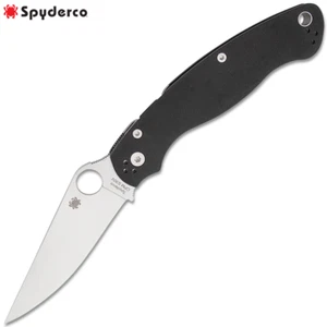 Spyderco Militär 2 Kompressionsschloss CPM-S30V Satin einfache Klinge schwarz G10 C36GP2 - Bild 1 von 5