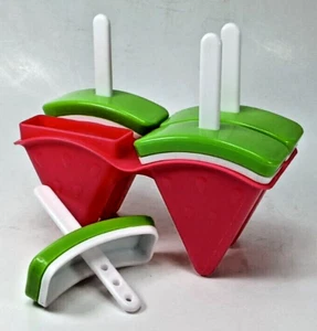 Watermelon Popsicle Freezer Molds. 4 Popsicle Rack. - Picture 1 of 3