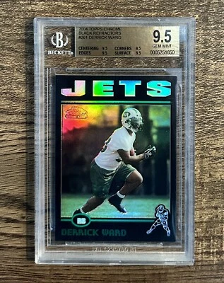 2004 Topps Chrome Black Refractor /100 Derrick Ward #261 RC BGS 9.5 Gem Mint 💎 - Image 1 of 2