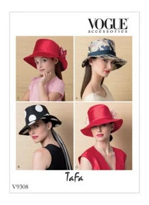 Vogue Sewing Pattern 9308 Misses S-M-L and Girls S-M-L Brimmed Hats in 3 Sizes - Picture 1 of 12