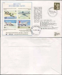 C86a Biggin Hill Int Air Tat Britains Record Breakers MS1 Standard Cover - Bild 1 von 1