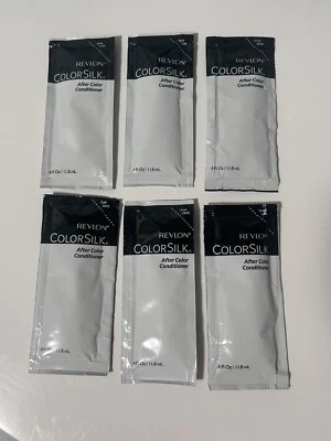 Lot of 6 Revlon ColorSilk After Color Conditioner Packets 0.4 FL Oz - Image 1 of 3
