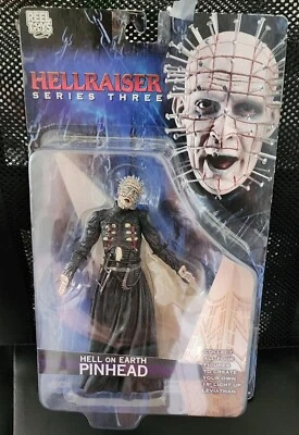 Figura de terror Hellraiser Hell On Earth Pinhead serie 3 (2004) Neca Reel Toys Foto 1 de 3