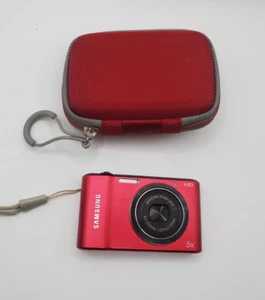 Samsung ST66 Compact 16.1MP 5x Optical Zoom Digitalkamera Rot Ungetestet (K4) - Bild 1 von 8