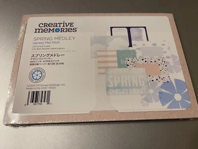 Creative Memories ~ SPRING MEDLEY ~ Paquete de alfombrillas de variedad ~ NUEVO Foto 1 de 2