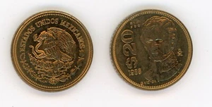 Mexiko 20 Pesos 1988 KM 508 UNC Stempelglanz Münze - Bild 1 von 3