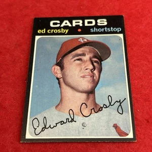 1971 Topps Ed Crosby #672 (RC) High Number SP Rookie Card - Foto 1 di 8