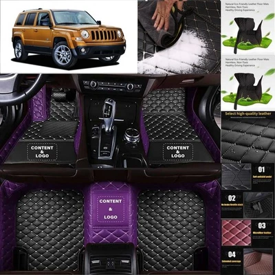 For Jeep Patriot Car Floor Mats Custom Waterproof All Weather Cargo Liner Carpet - Imagem 1 de 4