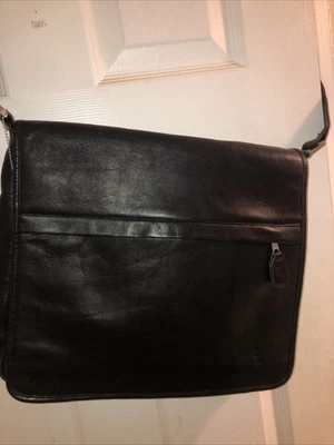 Bandolera Frye Campus Suave Quemada Negra Cuero Dakota Bolso Mensajero De Colección Foto 1 de 4