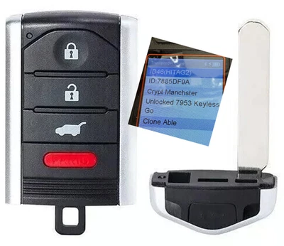 Новый РАЗБЛОКИРОВАННЫЙ прокси автомобильный брелок для Acura RDX 2013-2015 бесключевой пульт дистанционного управления - Изображение 1 из 4