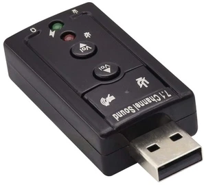 USB 2.0 Virtual7.1 Channel Stereo Audio Adapter Carte Son Externeavec 35 mm P... - Photo 1/7