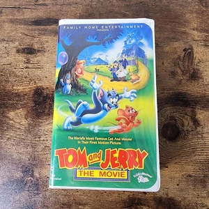 Tom and Jerry The Movie VHS Tape 1993 Clamshell Case Cartoon Fully Animated - Picture 1 of 4