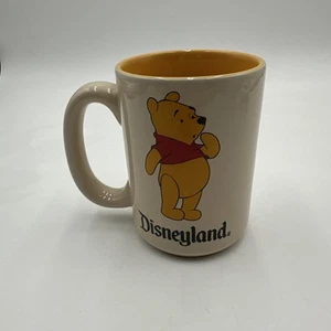 Taza grande amarilla 14 oz vintage Walt Disney Land Winnie the Pooh envío rápido - Imagen 1 de 5