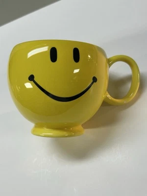Taza grande cara sonriente Teleflora taza de café o taza de té de cerámica amarilla 20 OZ Foto 1 de 4