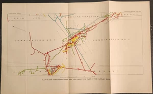 Goldfield Nevada Combination Gold Mine Under Ground Works USGS 1909 Original - Picture 1 of 2