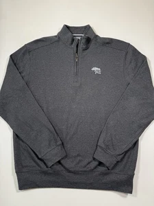 Torrey Pines Golf Course Jacket Mens Medium Gray 1/4 Zip Bermuda Sands Pullover - Picture 1 of 8
