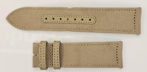 Authentic Jaeger LeCoultre Tan Canvas Watch Strap 22/20mm, 73+110mm - Picture 1 of 2