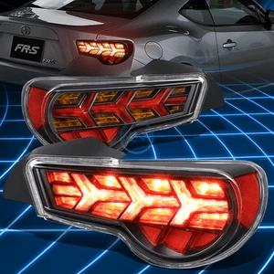 For 13-19 FRS/Toyota 86 LED Sequential Signal Red/Yellow Tail Lights Replacement - Picture 1 of 7