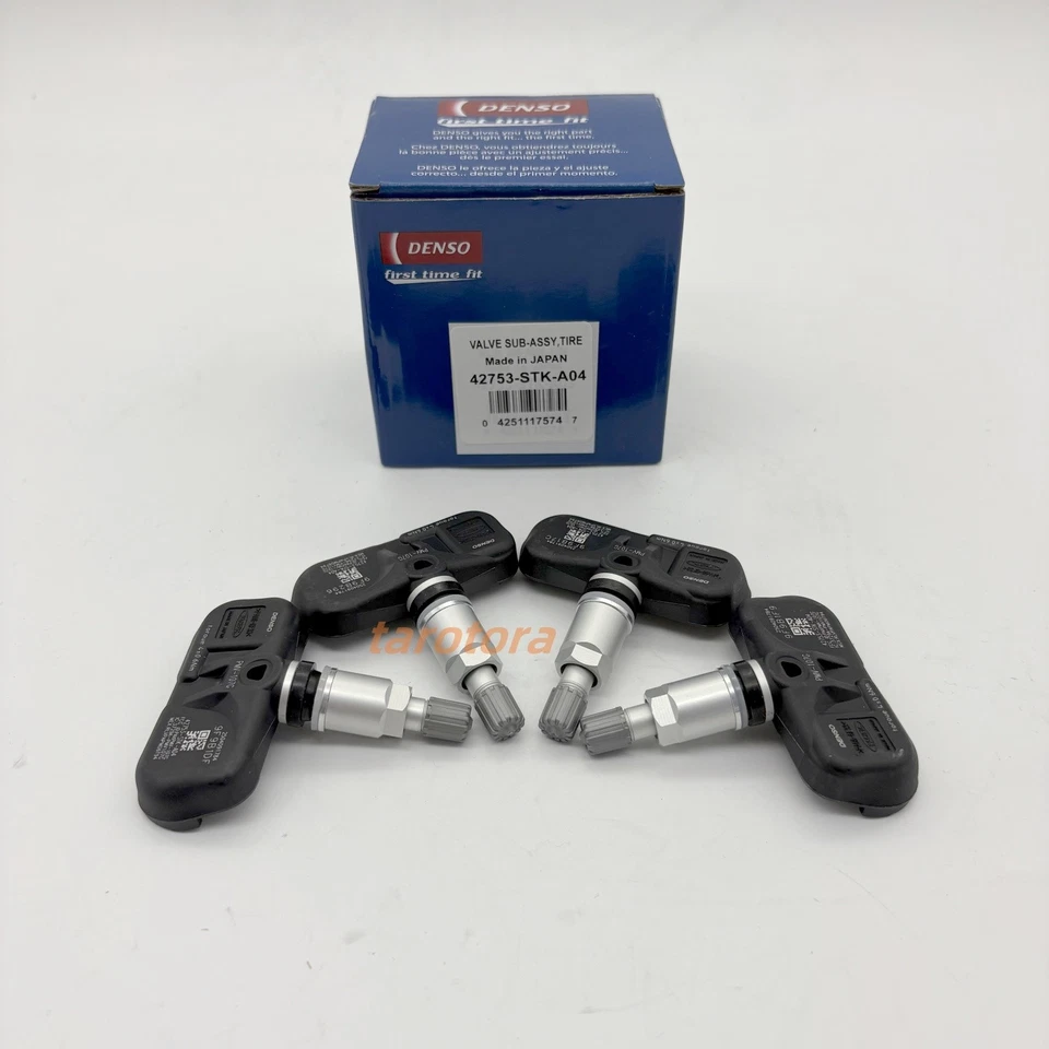 DENSO 4PCS 42753-STK-A04 Tire Pressure Sensor TPMS For Honda Pilot Alloy Acura - Image 1 of 4