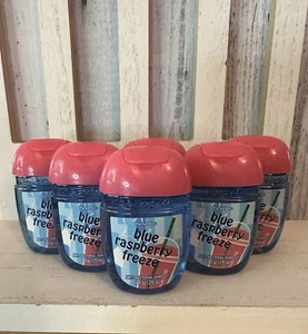 Bath & Body Works Blue Raspberry Freeze Pocketbac Gel Sanitizers 1 oz New 6-Pack - Picture 1 of 5