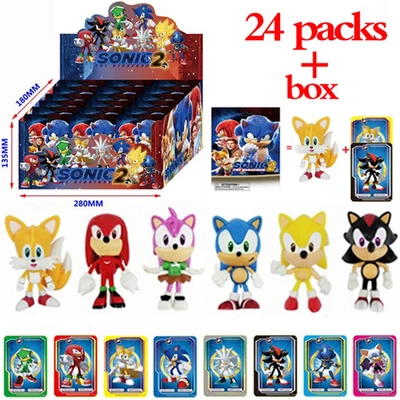 Anime Sonic 24 Piezas Caja Ciega Figuras Caja Misteriosa Juego Muñeca Figura PV Foto 1 de 4