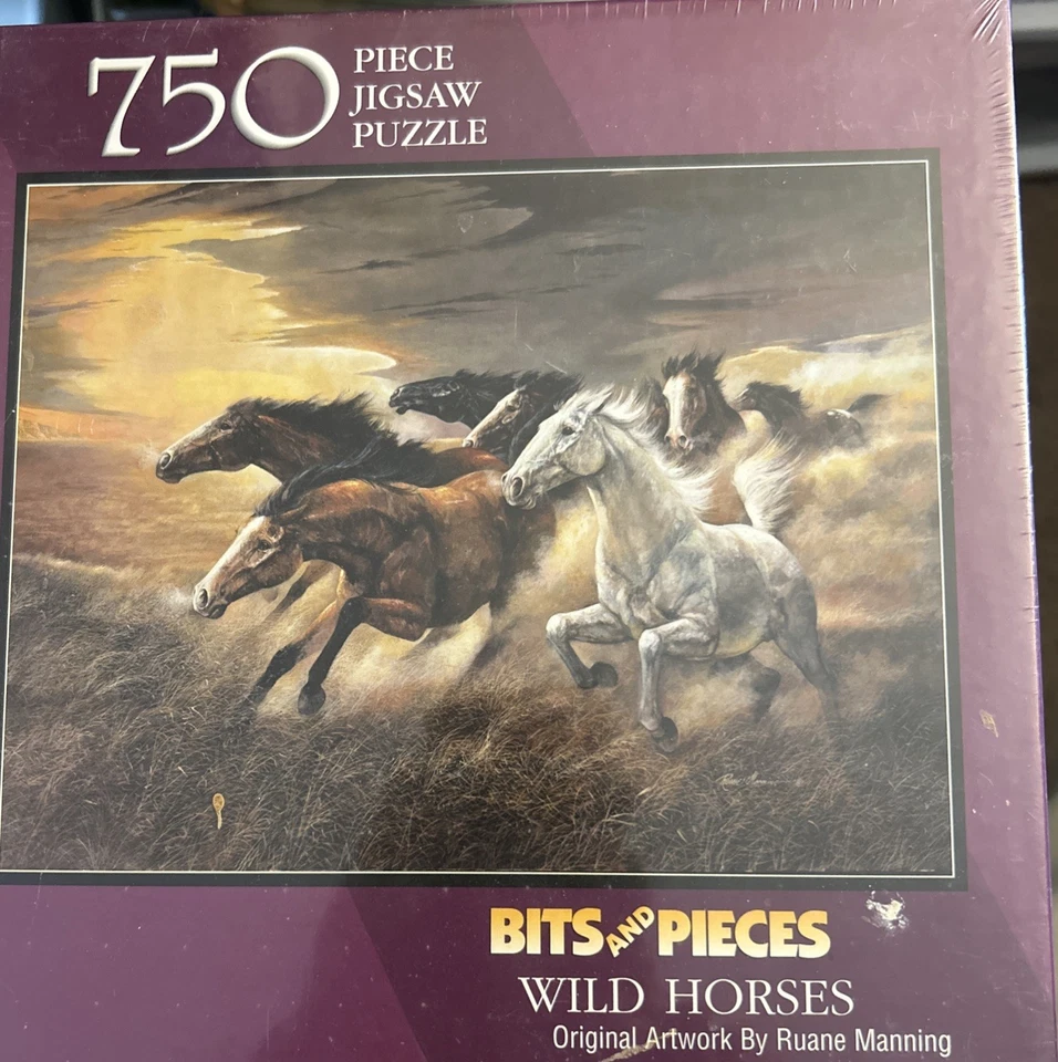 Studio Puzzle  Wild Horses 500 Piece Jigsaw Bits And Pieces NEW    Free Shipping - Image 1 of 1