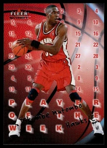2000-01 Fleer Mystique Player Of The Week Dikembe Mutombo Philadelphia 76ers #11 - Picture 1 of 2