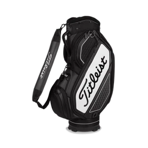 TITLEIST MIDSIZED STAFF BAG BLACK/WHITE - Picture 1 of 4