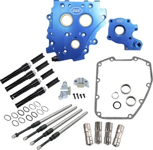 S&S CYCLE 310-1272 Cam Chest Kit without Cams - Chain Drive - Black Pushrods - T - Imagen 1 de 1