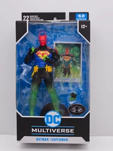 McFarlane Toys DC Multiverse 7" Batman/Superman Fusion Platinum Edition Figure - Picture 1 of 8