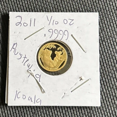 Australia 2011 Gold 0.9999 1/10 oz $15 UNC Koala - Image 1 of 2