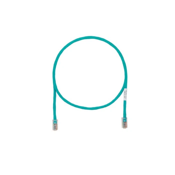 10 ft Panduit UTPCH10GRY 24 AWG Copper Cat 5e U/UTP Patch Cord Green - Image 1 of 1