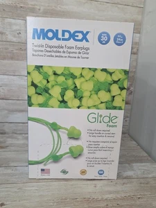 100 Pack Moldex Uncorded Twist-In Disposable Glide Foam Earplugs Green 6940 - Picture 1 of 6