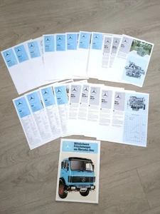 Mercedes Benz Mittelschwere Pritschenwagen Prospekt 3.1981 + 20 Beilage Blätter - Bild 1 von 7