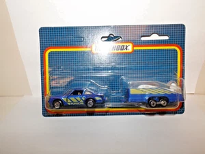 MATCHBOX S/F TWO PACK NO. TP-122-A PORSCHE AND GLIDER TRANSPORTER MIP - Picture 1 of 6