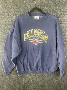 Vintage San Diego Chargers Pullover Herren XL Blau NFL Logo Athletic - Bild 1 von 10