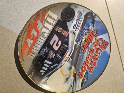 Rusty Wallace, Miller Light #2 Ceramic Plate 8" Hunter Mfg.Commemorative Motorsp - Image 1 of 2