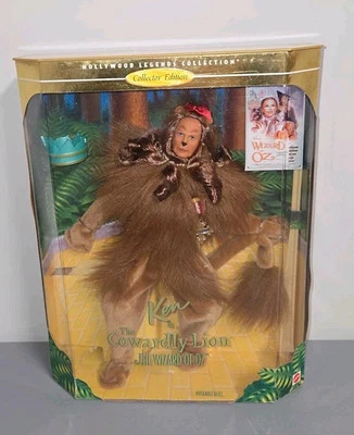 1996 年 Ken as the Cowardly Lion Wizard of Oz 好莱坞传奇全新无标签 #16573 芭比娃娃 — 第 1/4 张图片