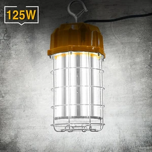 Portable Hanging Workshop Outdoor Jobsite Lighting 125W LED Temporary Work Light - Picture 1 of 13