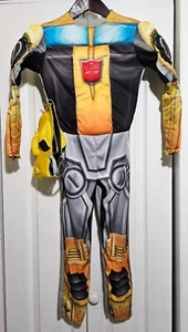 Transformers Rescue Bots Bumblebee Kids Costume 4-6 Soft Helmet Halloween Boys - Picture 1 of 5