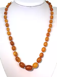 Butterscotch Bernstein Oliven Kette Amber Karamell 15,8 Gramm - 17166 - - Bild 1 von 4