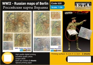 ETA Diorama 1/35 WWII Russian Maps of Berlin (2 sheets) - Bild 1 von 1