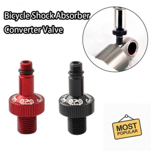 1 x convertitore ammortizzatore posteriore bicicletta valvola pompa aria strumenti di riparazione - Foto 1 di 11