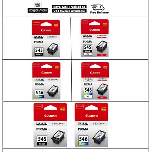 Canon PGP545, PG545XL & CL546 ,CL546XL Genuine Ink Cartridges Canon TS3150 Pixma - Picture 1 of 6